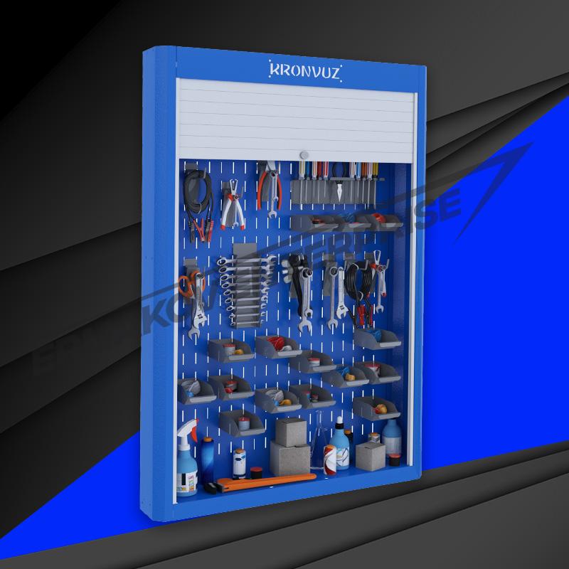 Особенности навесного промышленного шкафа для хранения инструментов KronVuz Box 5000R Особенности навесного промышленного шкафа для хранения инструментов KronVuz Box 5000R