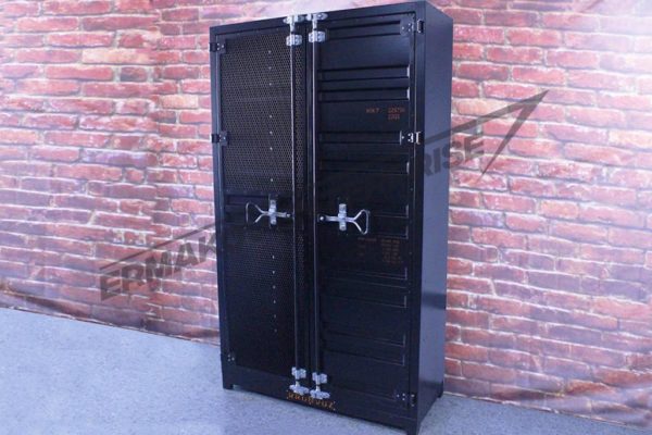 Фото двухстворчатого шкафа в индустриальном стиле KronVuz ModStyle МК-Н1 Фото двухстворчатого шкафа в индустриальном стиле KronVuz ModStyle МК-Н1
