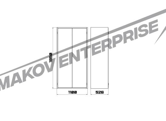 Чертеж шкафа 05.Э.078.24 Чертеж шкафа 05.Э.078.24
