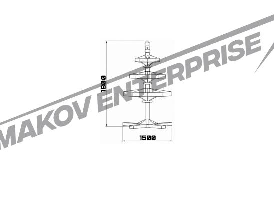 Чертеж напольного стола ВНСЭ Чертеж напольного стола ВНСЭ