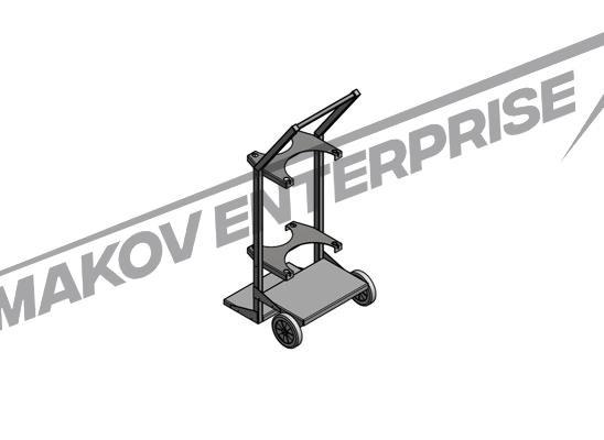 Чертеж тележки КРОН-ТГБ-02 общий Чертеж тележки КРОН-ТГБ-02 общий